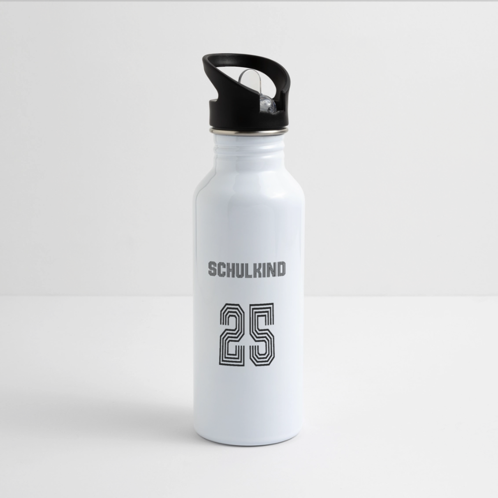 Trinkflasche "Fußball" - Weiß
