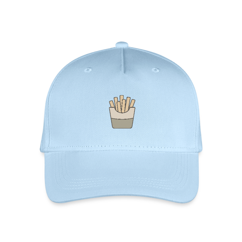 Bio Kinder Kappe "Pommes" - Hellblau