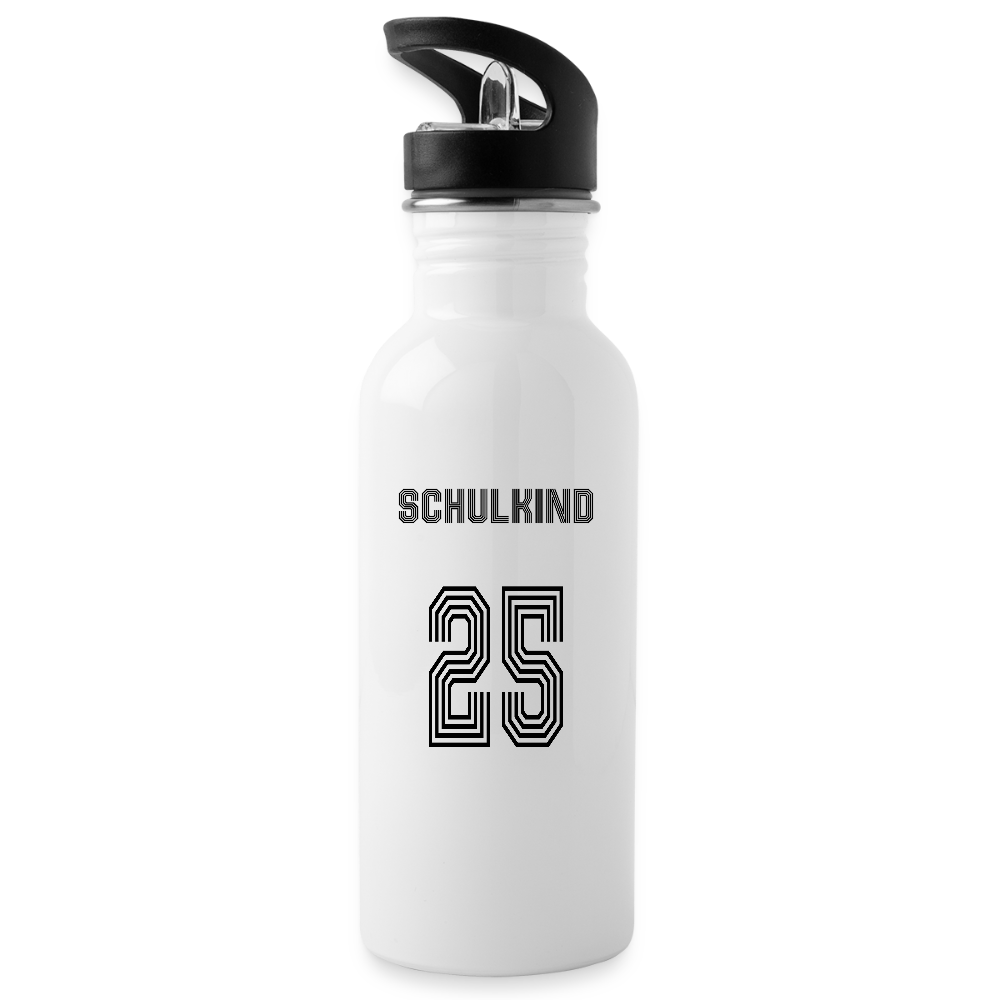Trinkflasche "Fußball" - Weiß