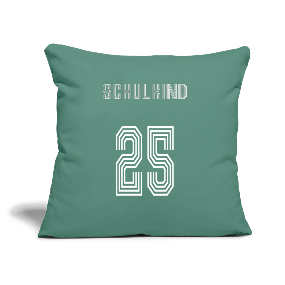 Sofakissen mit Füllung 44 x 44 cm "Schulkind 2025" - Tanngrün