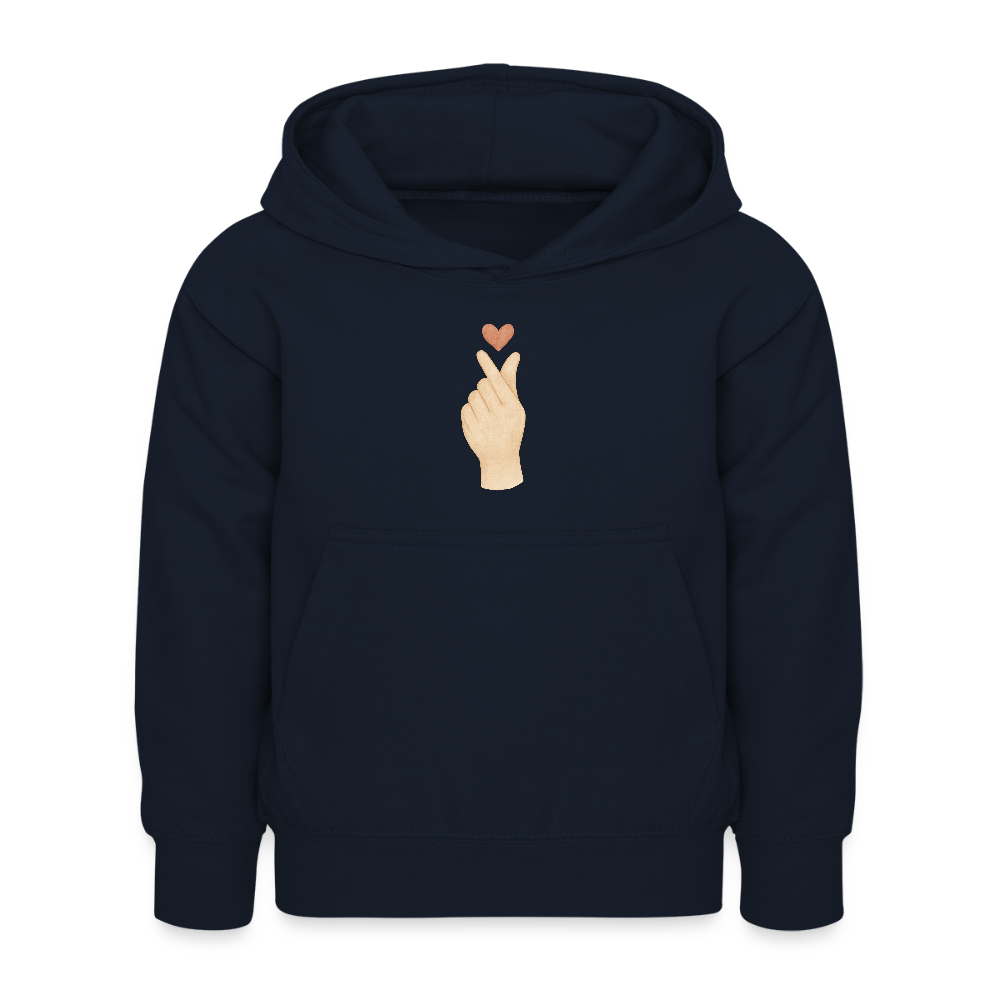 Kinder Kapuzenpullover "Herz" - Navy