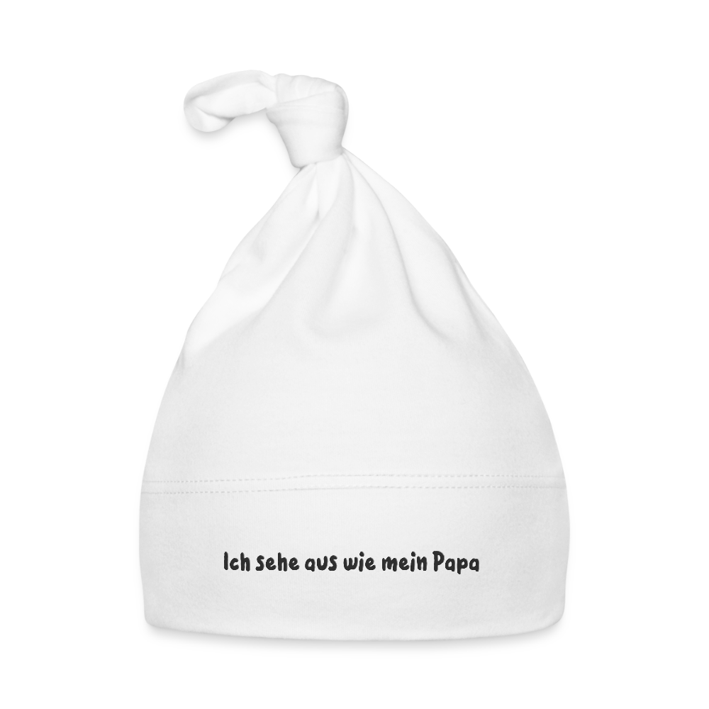 Baby Mütze "wie Papa" - Weiß