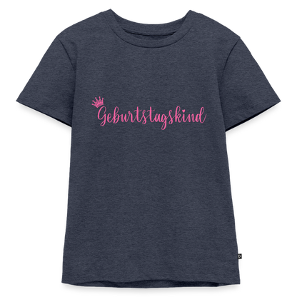 Kinder T-Shirt "Geburtstagskind" - Jeansblau 
