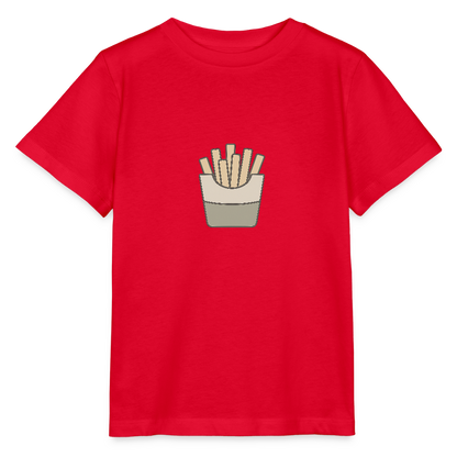 Bio Kinder T-Shirt "Pommes" - Rot