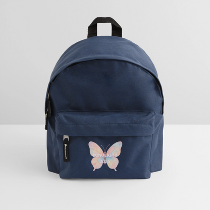 Kinder Rucksack "Schulkind 2025 Schmetterling" - Navy
