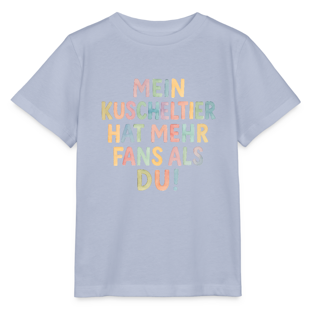 Bio Kinder T-Shirt "Mein Kuscheltier" - Lavendel-Violett
