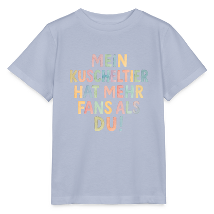 Bio Kinder T-Shirt "Mein Kuscheltier" - Lavendel-Violett
