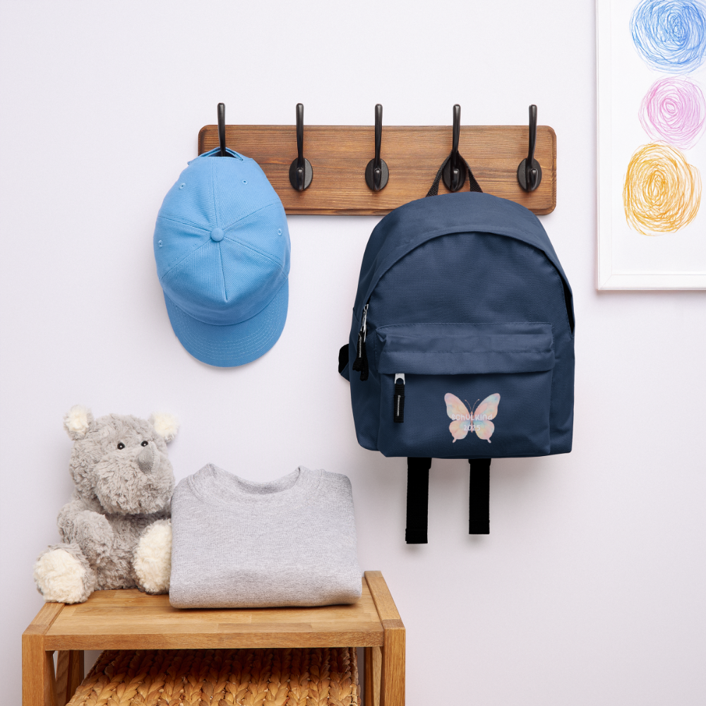 Kinder Rucksack "Schulkind 2025 Schmetterling" - Navy