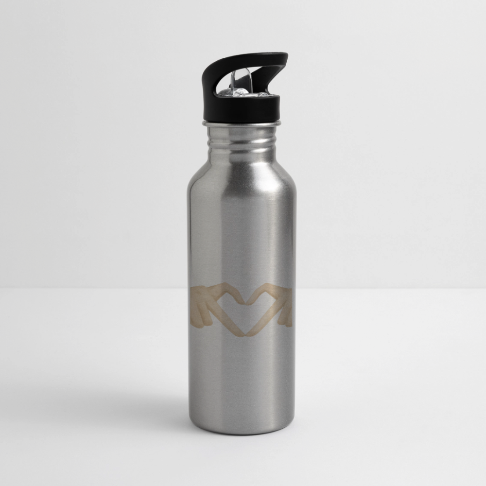 Trinkflasche "Herz" - Lightsilver