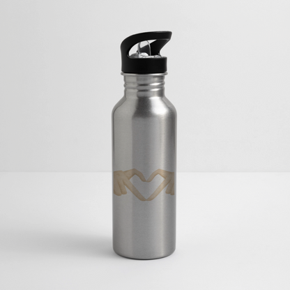 Trinkflasche "Herz" - Lightsilver