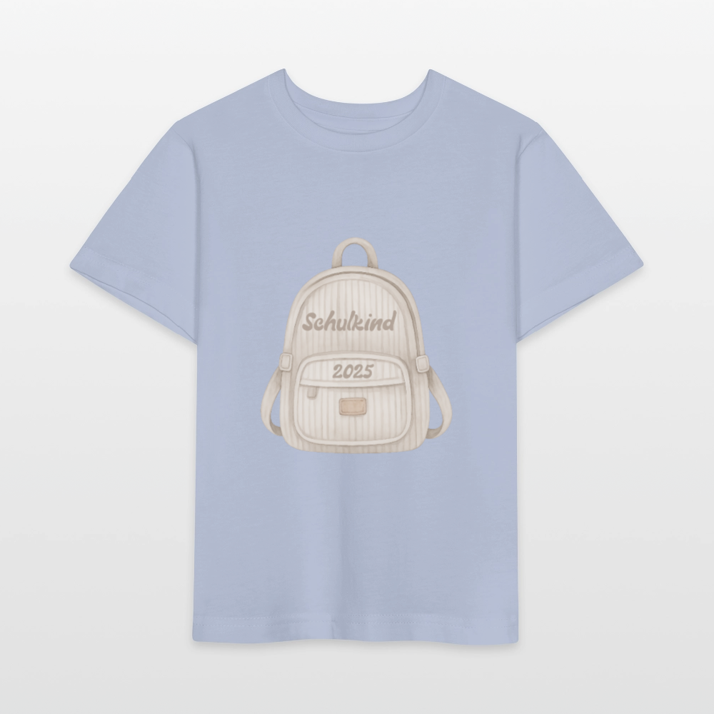 Bio Kinder T-Shirt "Schulkind 2025" - Lavendel-Violett