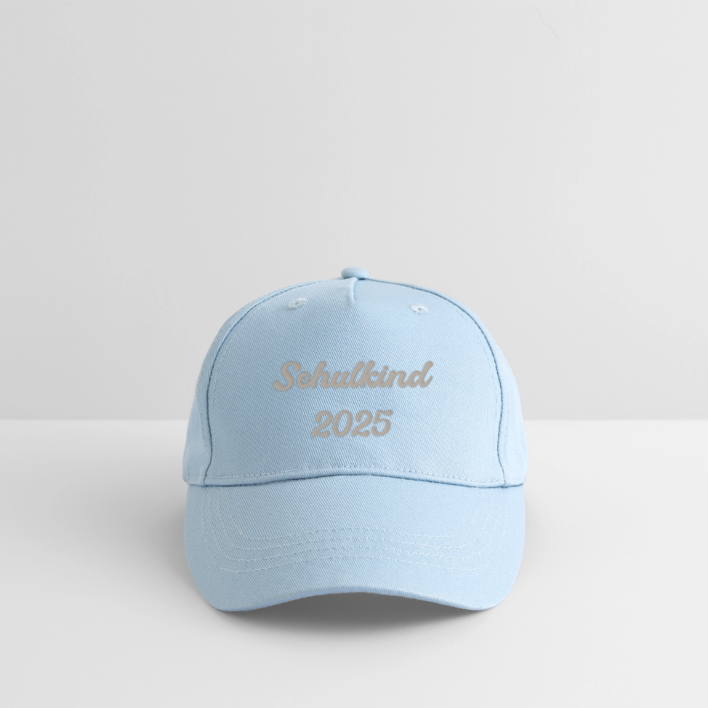 Bio Kinder Kappe "Schulkind 2025" - Hellblau