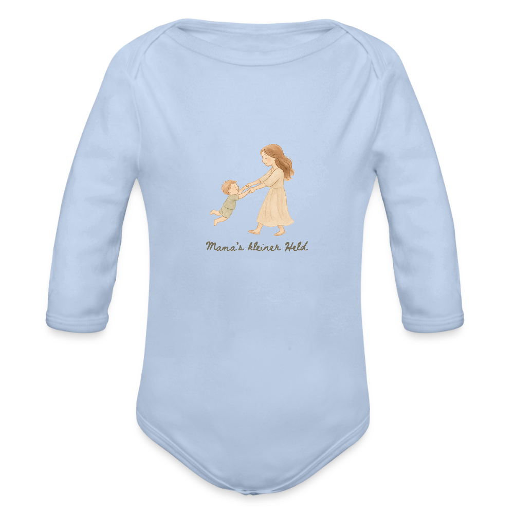 Bio Baby Langarm-Body - Sky