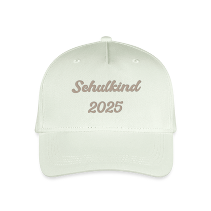 Bio Kinder Kappe "Schulkind 2025" - Helles Mintgrün