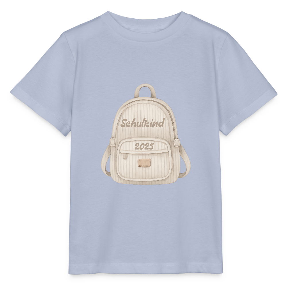 Bio Kinder T-Shirt "Schulkind 2025" - Lavendel-Violett