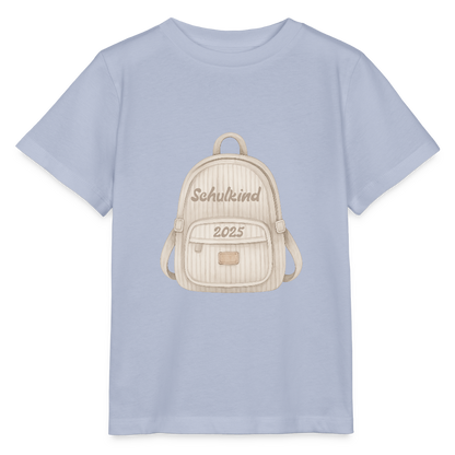 Bio Kinder T-Shirt "Schulkind 2025" - Lavendel-Violett