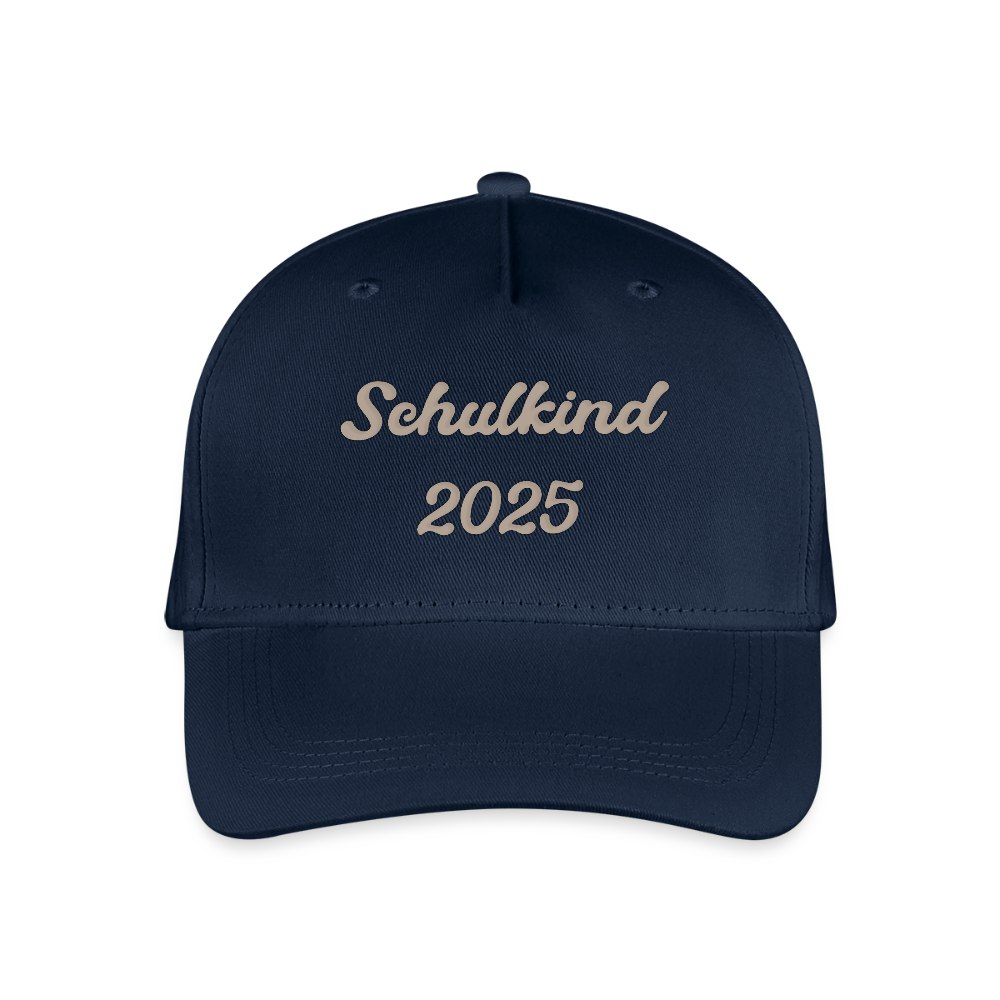 Bio Kinder Kappe "Schulkind 2025" - Navy