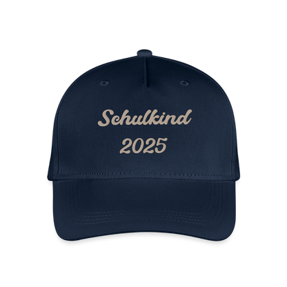 Bio Kinder Kappe "Schulkind 2025" - Navy