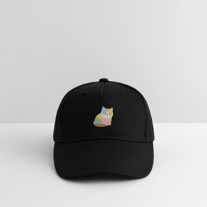 Bio Kinder Kappe "Katze" - Schwarz