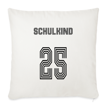 Sofakissen mit Füllung 44 x 44 cm "Schulkind 2025" - Naturweiß 