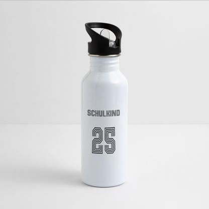 Trinkflasche "Fußball" - Weiß