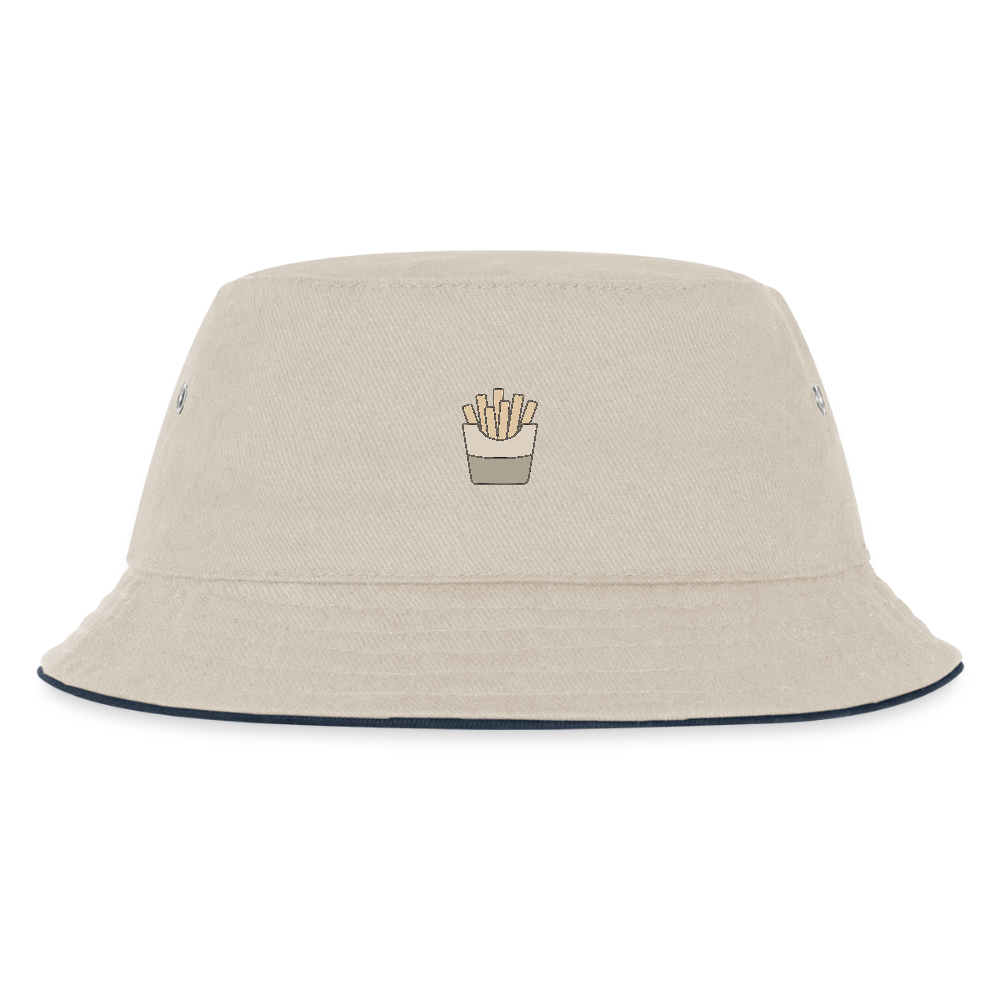 Kinder Anglerhut "Pommes" - Natur/Navy