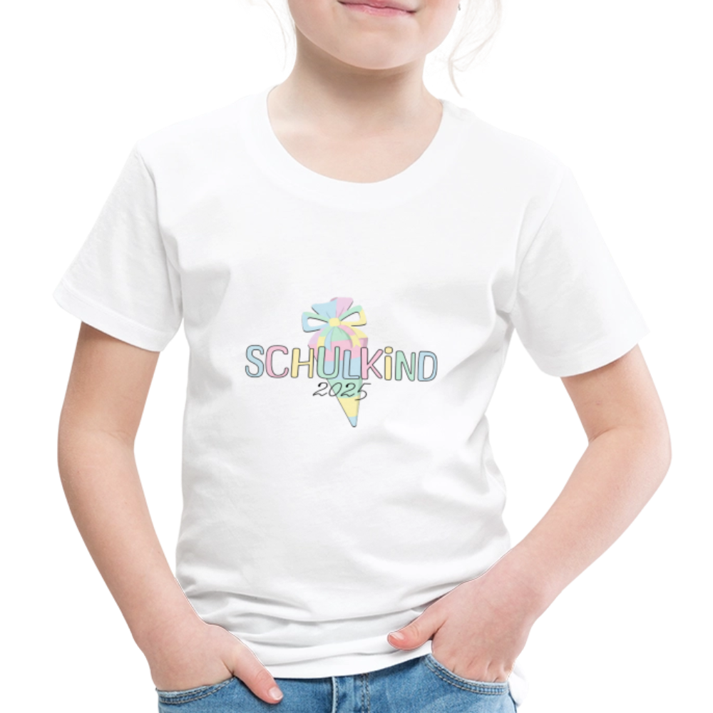 Kinder T-Shirt "Schulkind 2025" - Weiß