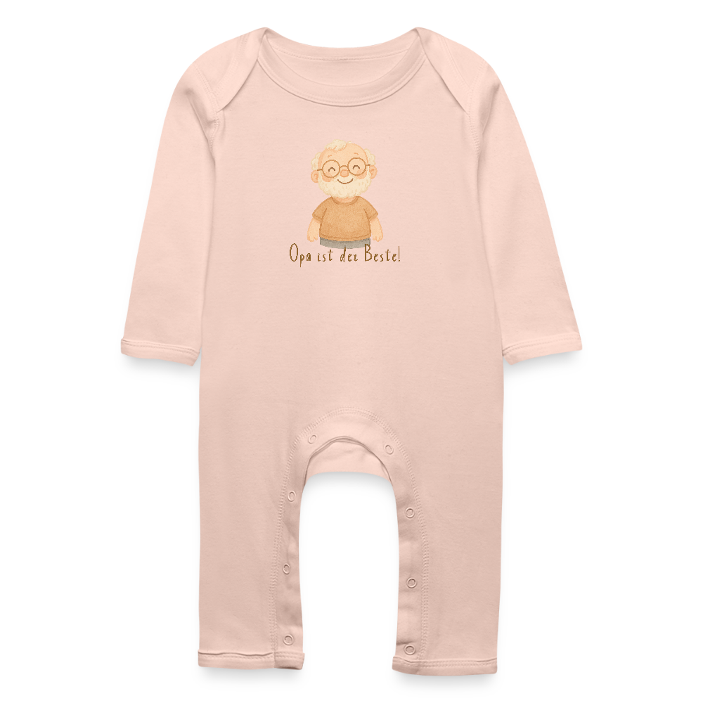 Bio Baby Strampler "Opa ist der Beste" - Kristallrosa