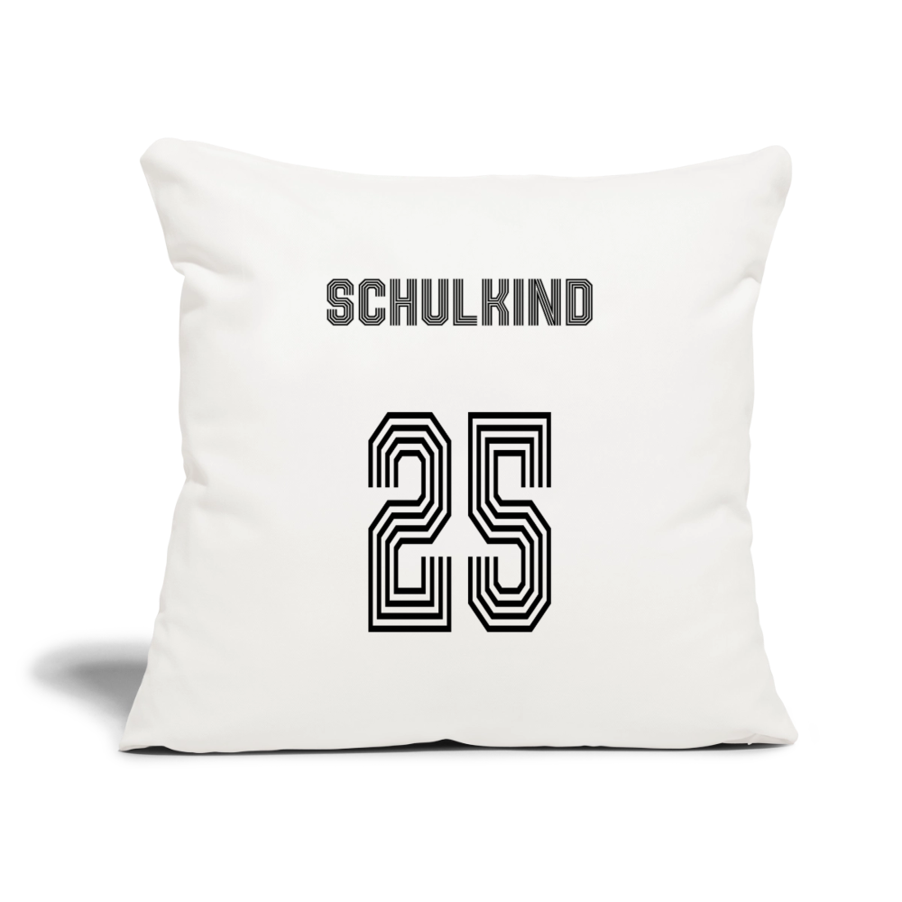 Sofakissen mit Füllung 44 x 44 cm "Schulkind 2025" - Naturweiß 