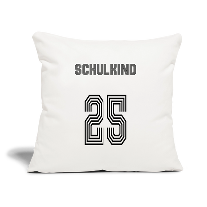Sofakissen mit Füllung 44 x 44 cm "Schulkind 2025" - Naturweiß 