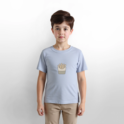 Bio Kinder T-Shirt "Pommes" - Lavendel-Violett