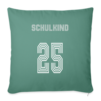 Sofakissen mit Füllung 44 x 44 cm "Schulkind 2025" - Tanngrün