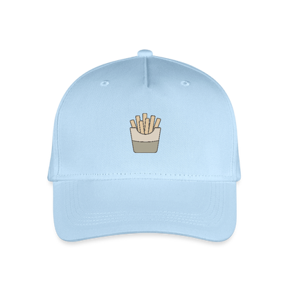 Bio Kinder Kappe "Pommes" - Hellblau