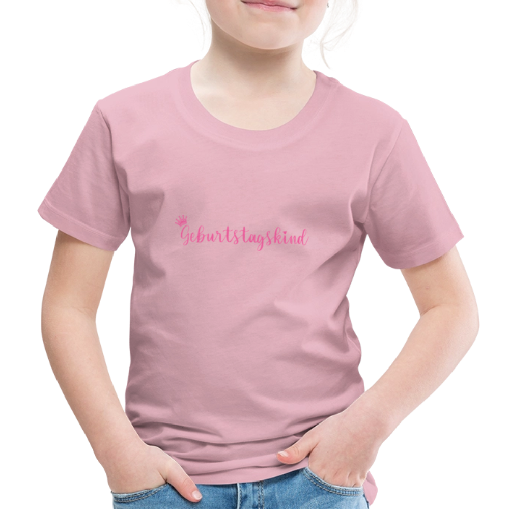 Kinder T-Shirt "Geburtstagskind" - Hellrosa