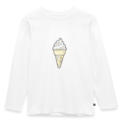 Kinder Langarmshirt "Softeis" - Weiß