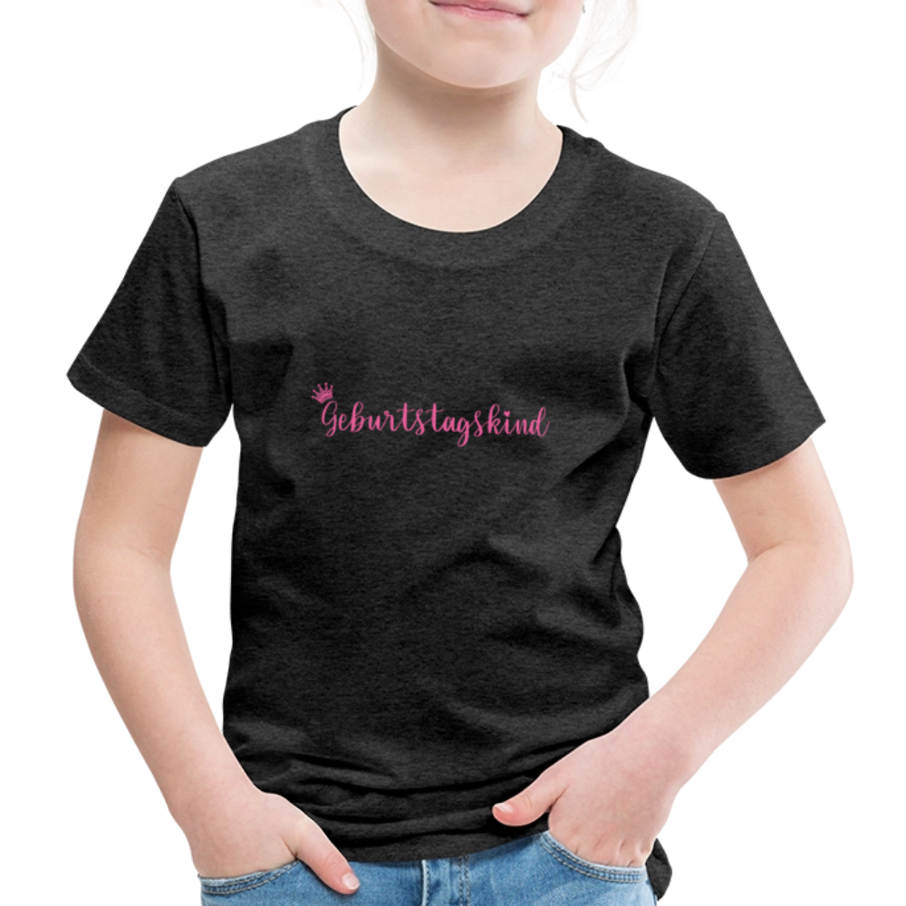 Kinder T-Shirt "Geburtstagskind" - Anthrazit