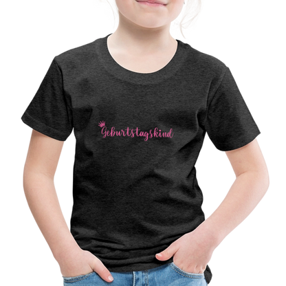 Kinder T-Shirt "Geburtstagskind" - Anthrazit