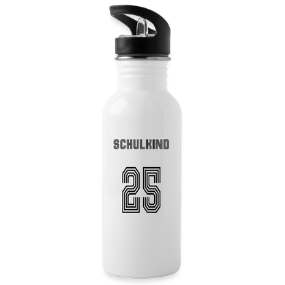 Trinkflasche "Fußball" - Weiß