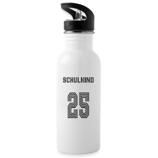 Trinkflasche "Fußball" - Weiß