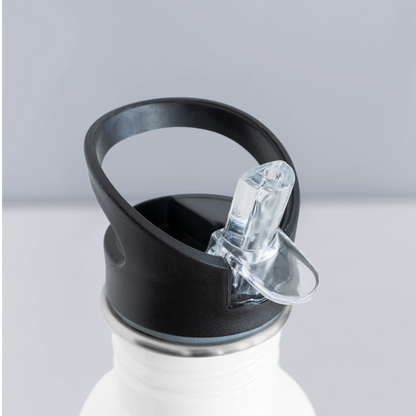 Trinkflasche "Herz" - Weiß