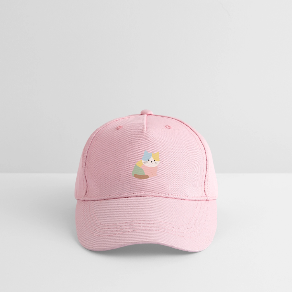 Bio Kinder Kappe "Katze" - Hellrosa