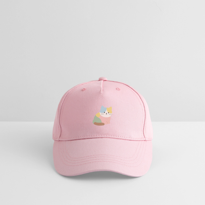 Bio Kinder Kappe "Katze" - Hellrosa