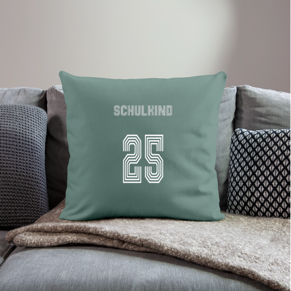 Sofakissen mit Füllung 44 x 44 cm "Schulkind 2025" - Tanngrün