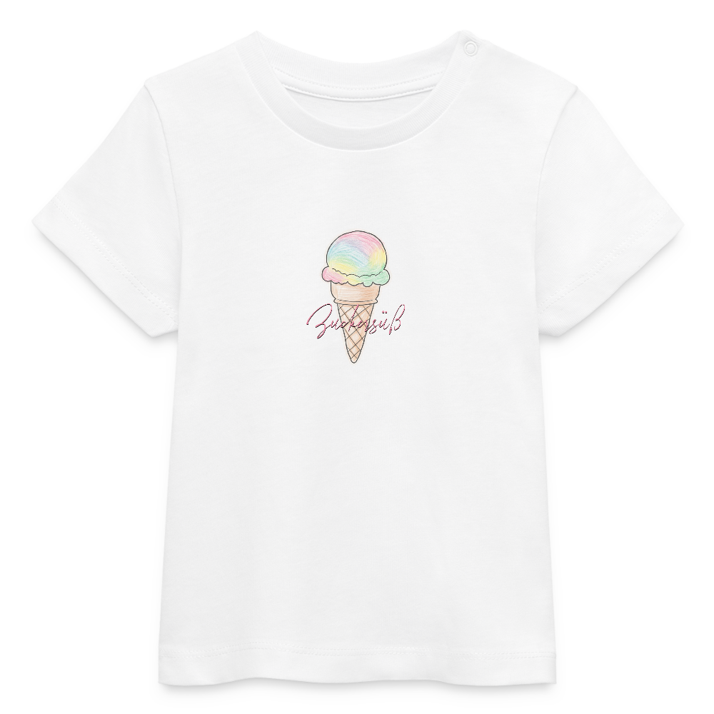 Bio Baby T-Shirt "Zuckersüß" - Weiß