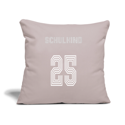 Sofakissen mit Füllung 44 x 44 cm "Schulkind 2025" - helles Taupe