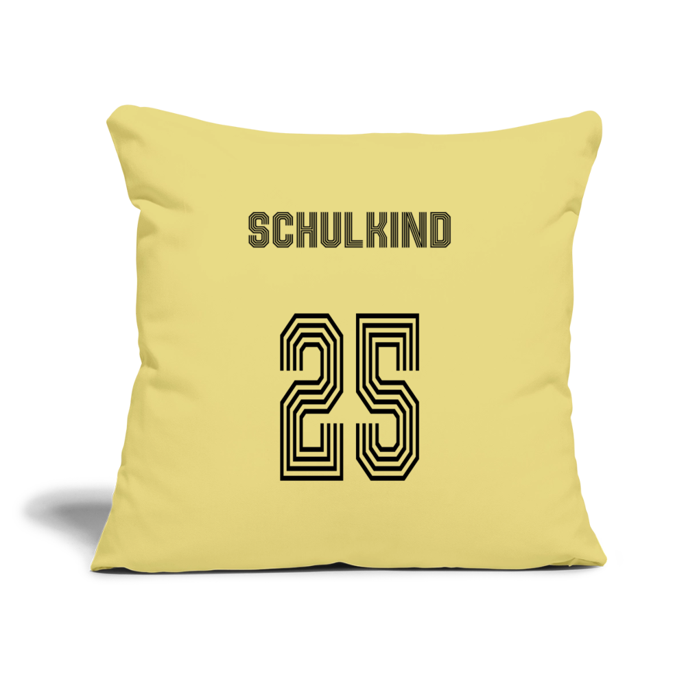 Sofakissen mit Füllung 44 x 44 cm "Schulkind 2025" - Hellgelb