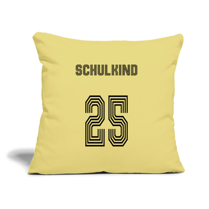 Sofakissen mit Füllung 44 x 44 cm "Schulkind 2025" - Hellgelb