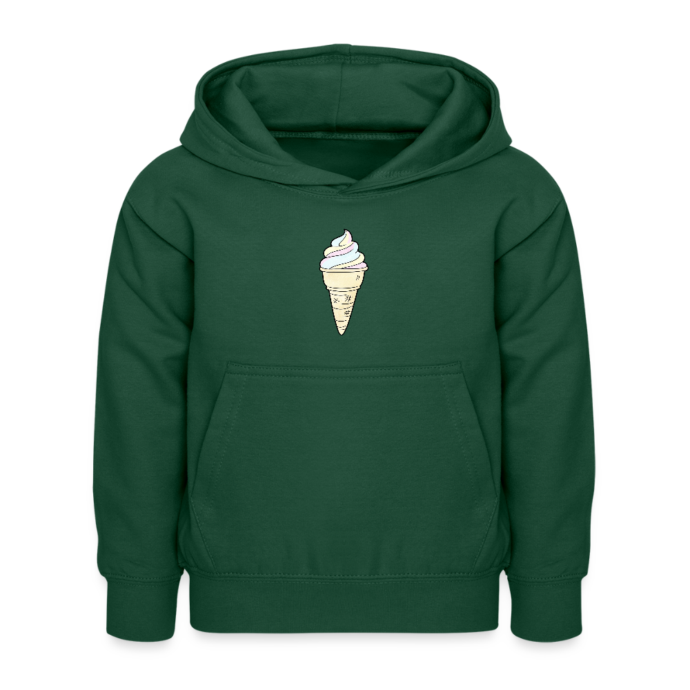 Kinder Kapuzenpullover "Soft Eis" - Flaschengrün