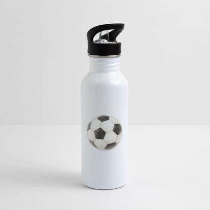 Trinkflasche "Fußball" - Weiß