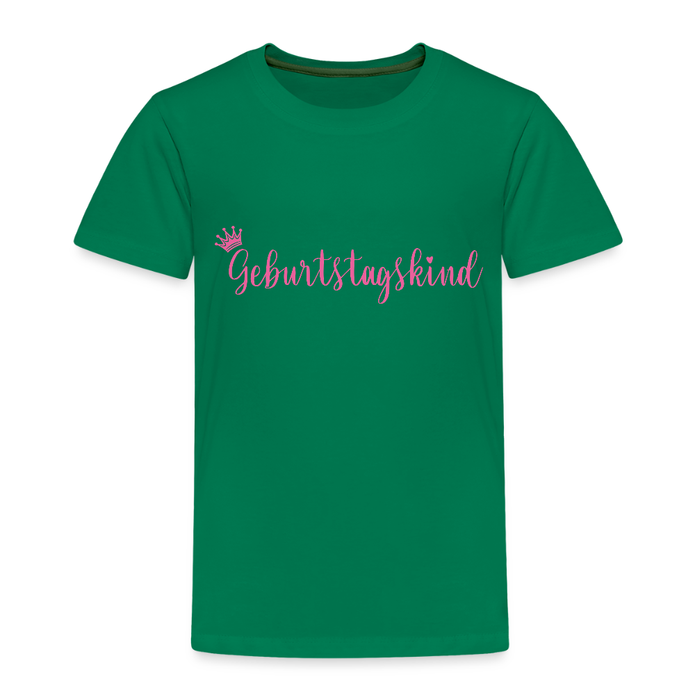 Kinder T-Shirt "Geburtstagskind" - Kelly Green